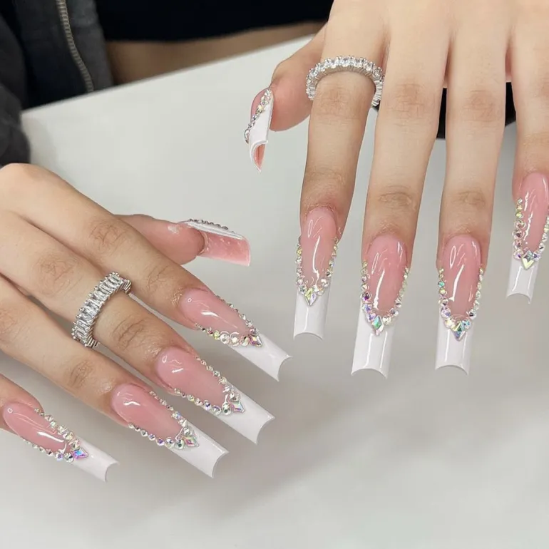 Square Shape Long Press On Nails