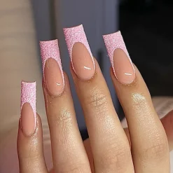 Square Shape Long Press On Nails