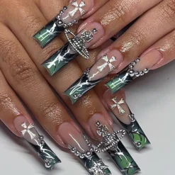 Square Shape Long Press On Nails