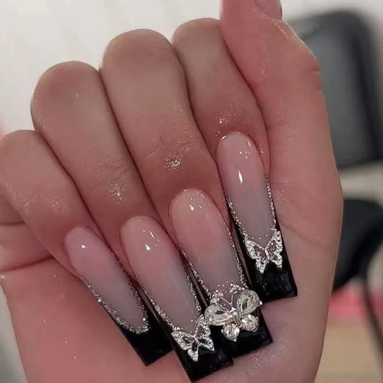 Square Shape Long Press On Nails
