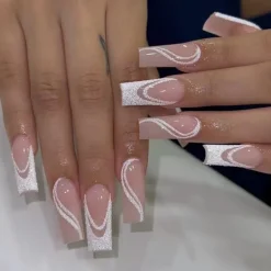 Square Shape Long Press On Nails