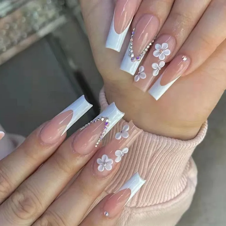 Square Shape Long Press On Nails