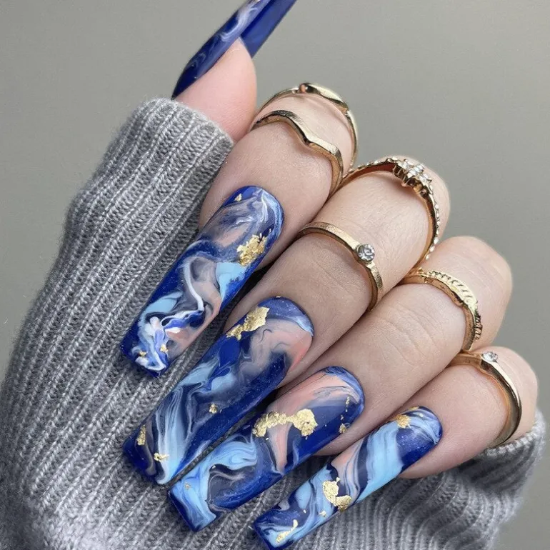 Square Shape Long Press On Nails