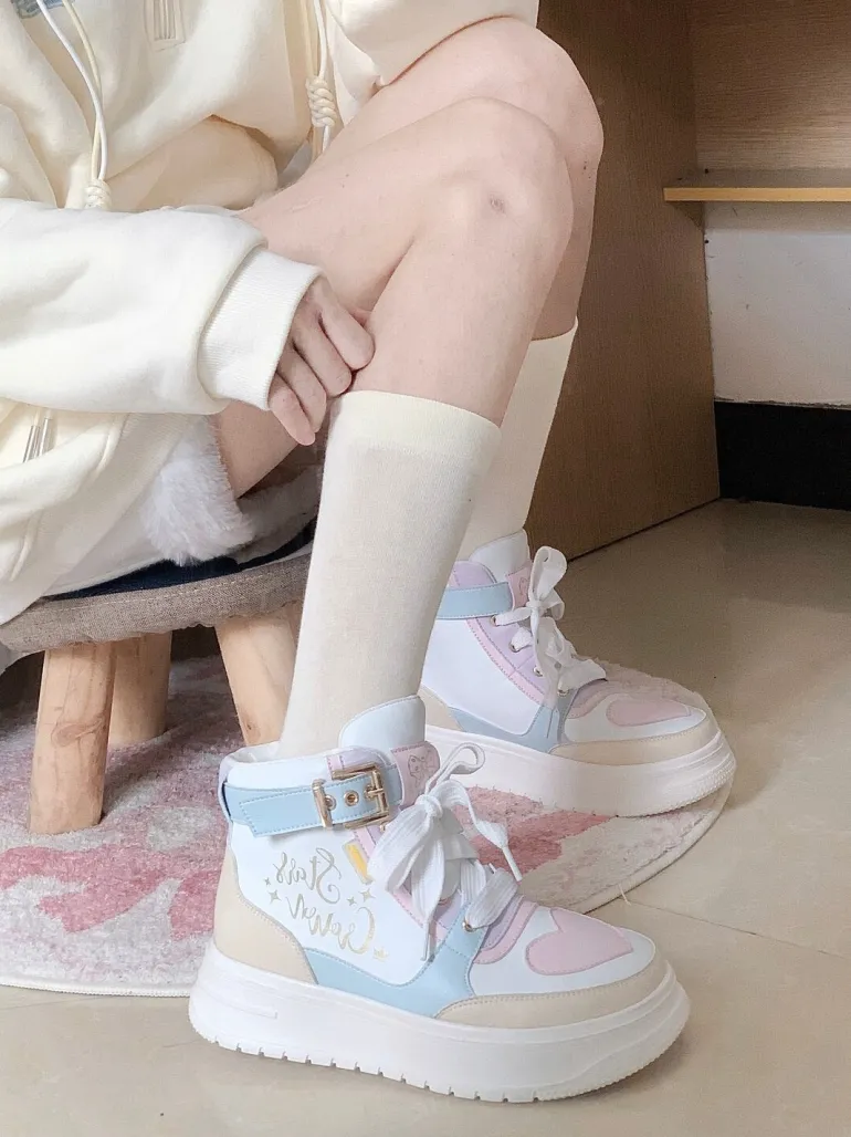 Star Crown Pastel Hi-Tops