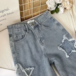 Star Patchwork Blue Jeans