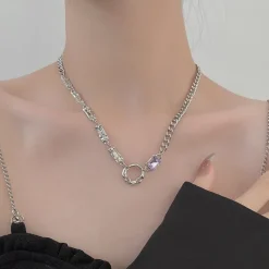 Starry Love Crystal Dangle Necklace