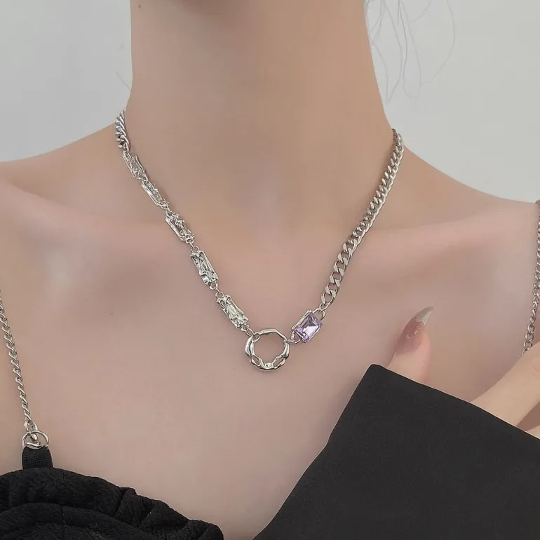Starry Love Crystal Dangle Necklace