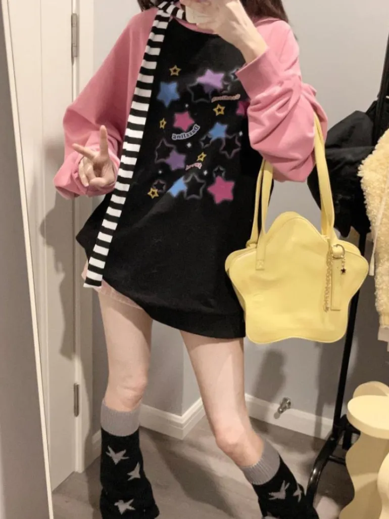 Starry Pastel Goth Sweater