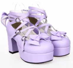 Strappy Wrap Baby Doll Heels