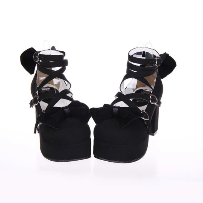 Strappy Wrap Baby Doll Heels