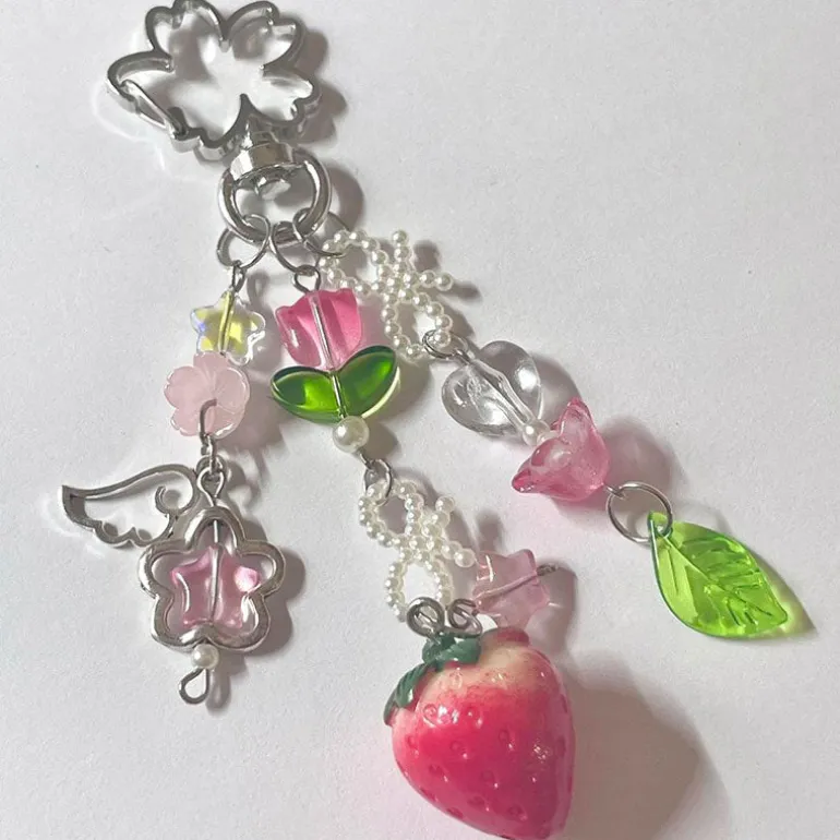 Strawberry Angel Keychain