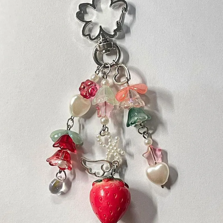 Strawberry Angel Keychain