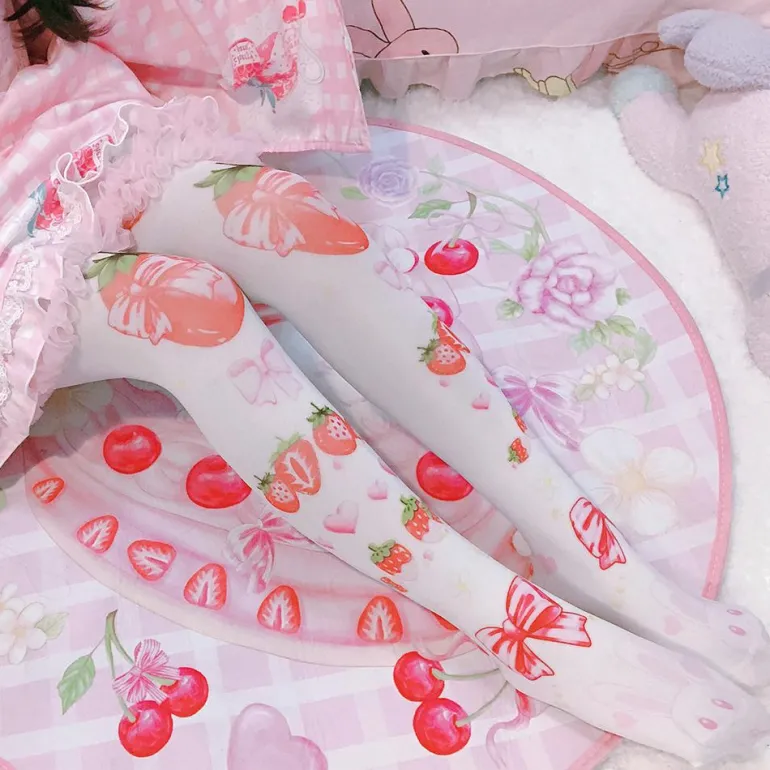 Strawberry Babe Stockings