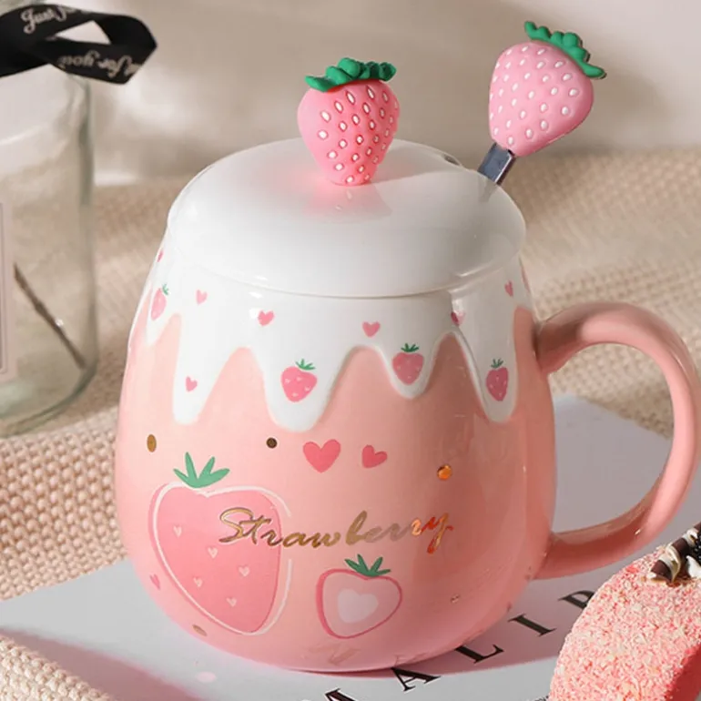 Strawberry Dessert Mugs