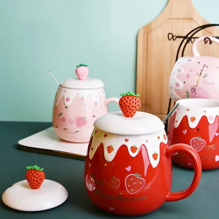 Strawberry Dessert Mugs
