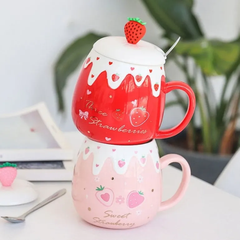 Strawberry Dessert Mugs