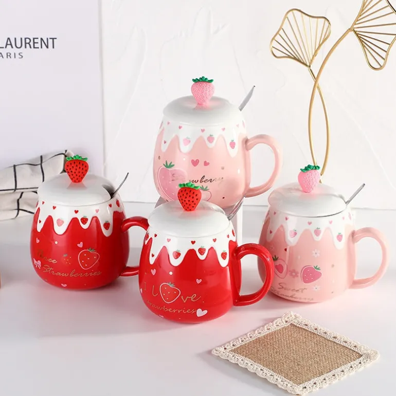 Strawberry Dessert Mugs