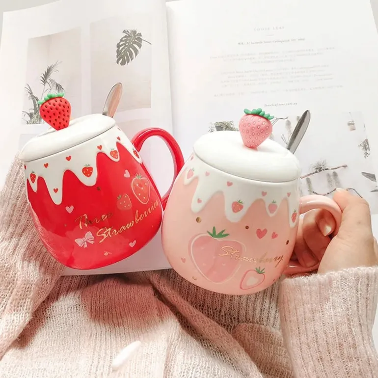 Strawberry Dessert Mugs