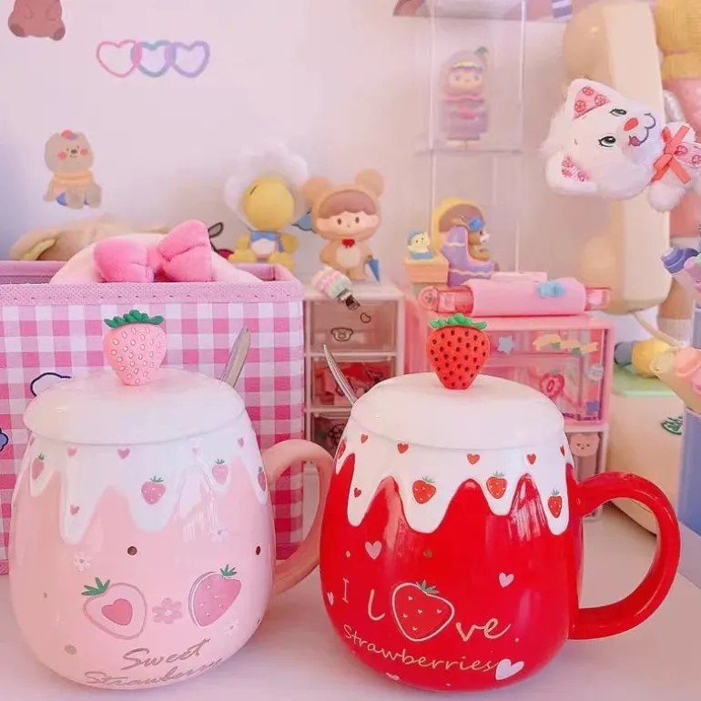 Strawberry Dessert Mugs