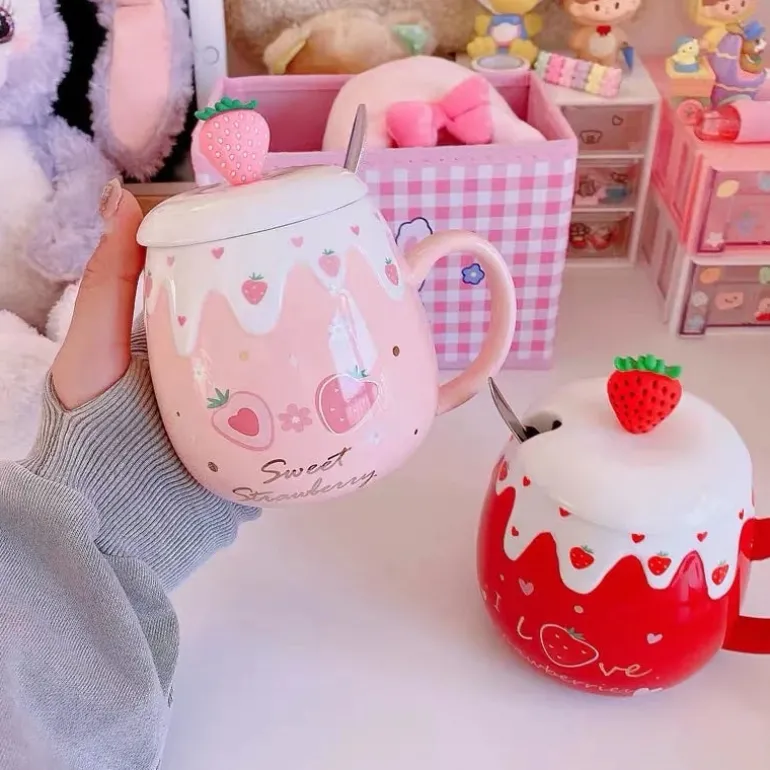 Strawberry Dessert Mugs