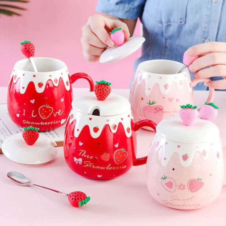Strawberry Dessert Mugs