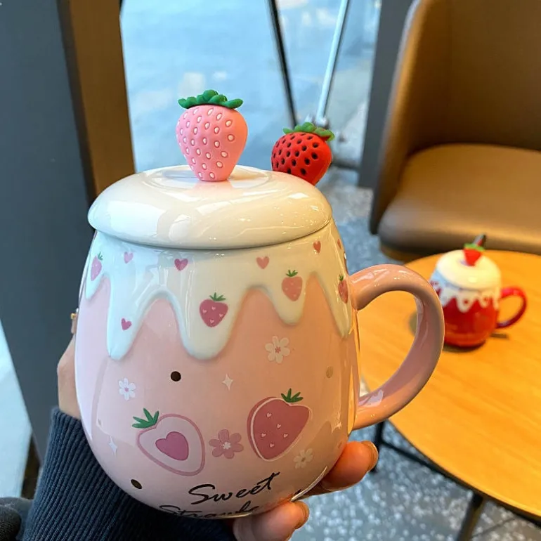 Strawberry Dessert Mugs