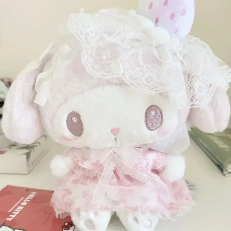 Strawberry Lace Bunny Plush