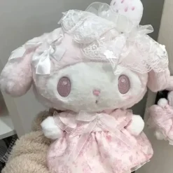 Strawberry Lace Bunny Plush