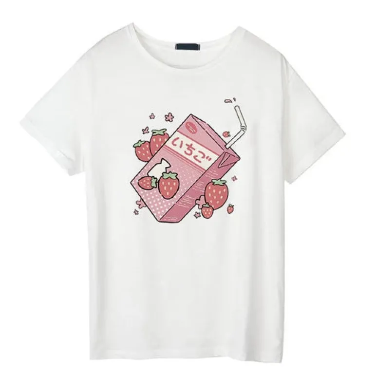 Strawberry Milk Graphic Tee
