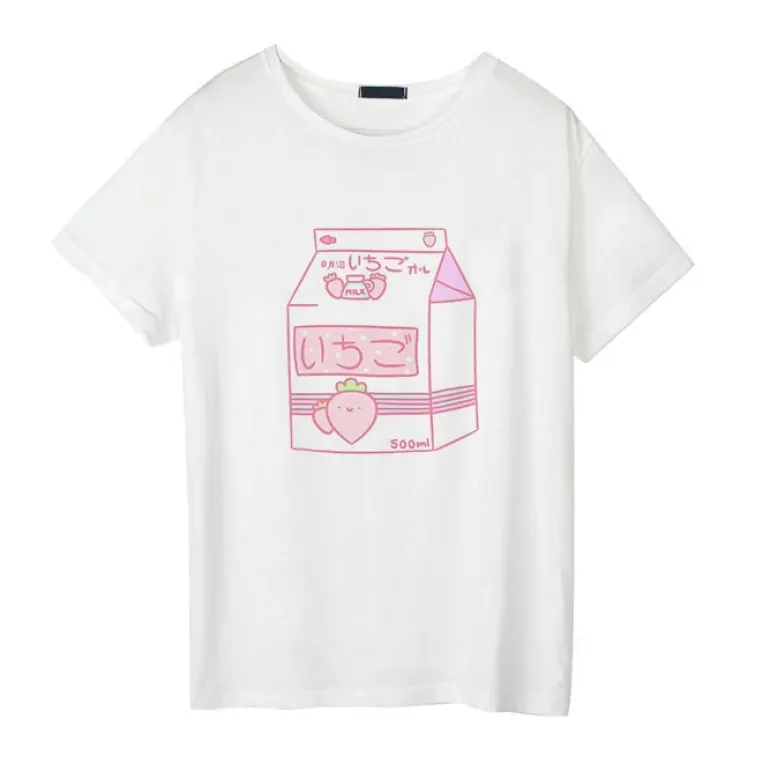 Strawberry Milk Graphic Tee