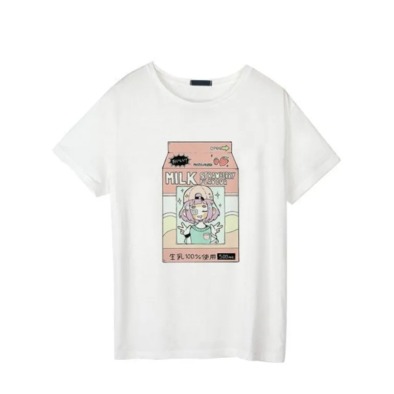 Strawberry Milk Graphic Tee