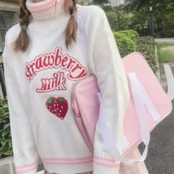 Strawberry Milk Knit Sweater