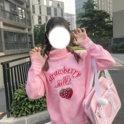 Strawberry Milk Knit Sweater