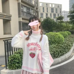 Strawberry Milk Knit Sweater