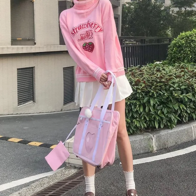 Strawberry Milk Knit Sweater