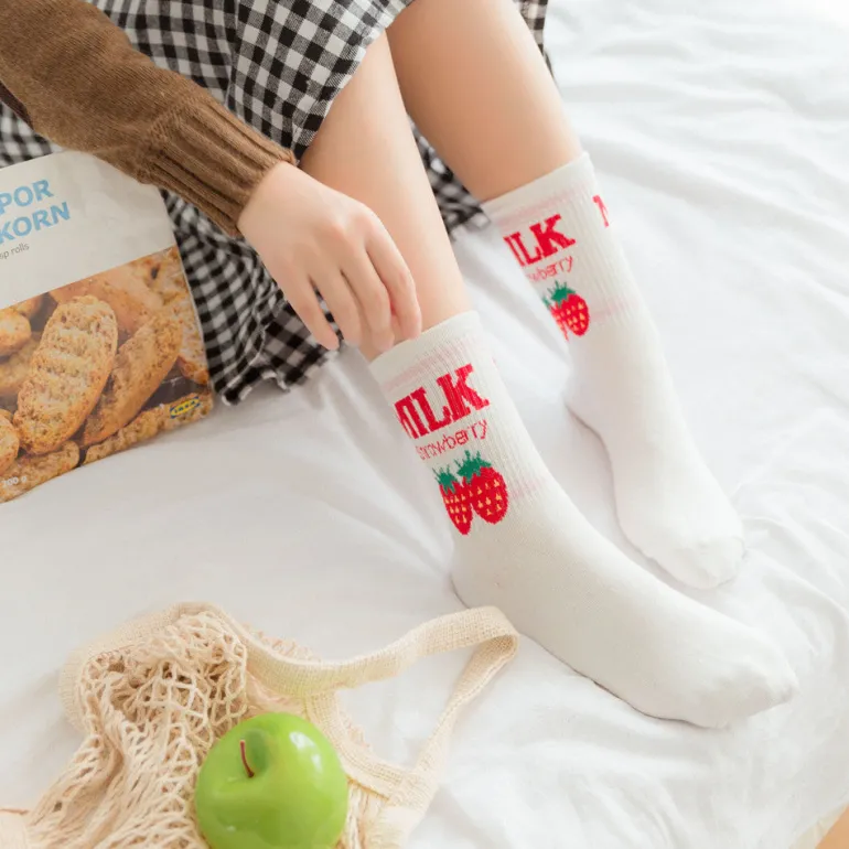 Strawberry Milk Socks