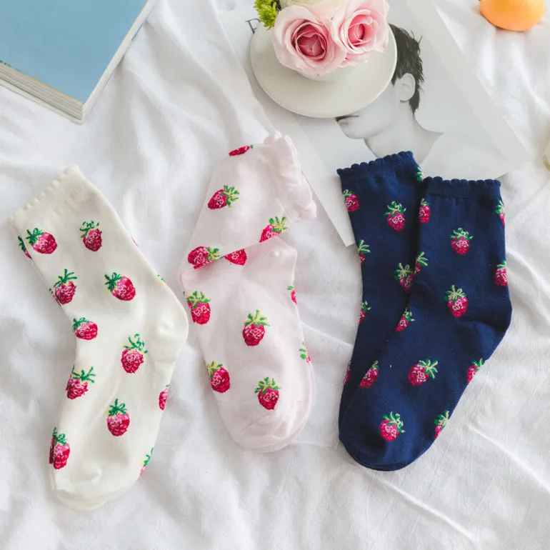 Strawberry Milk Socks