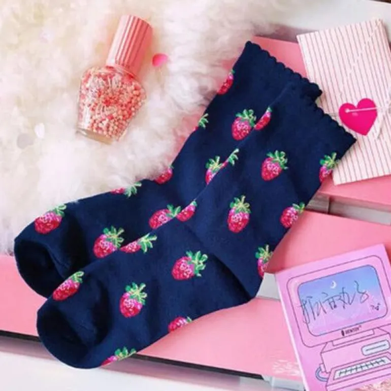 Strawberry Milk Socks