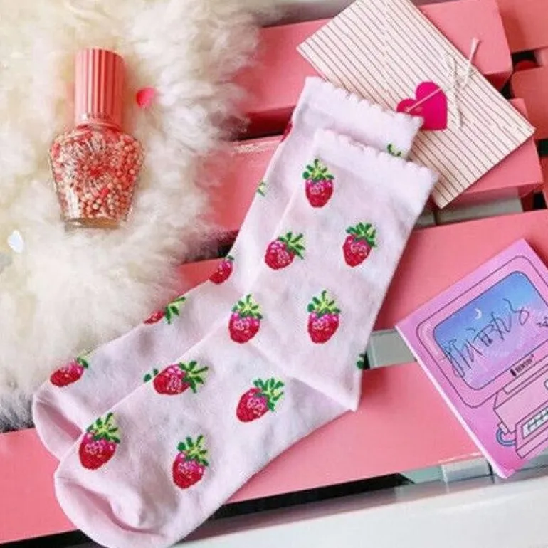 Strawberry Milk Socks