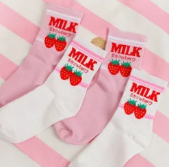 Strawberry Milk Socks
