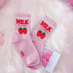 Strawberry Milk Socks
