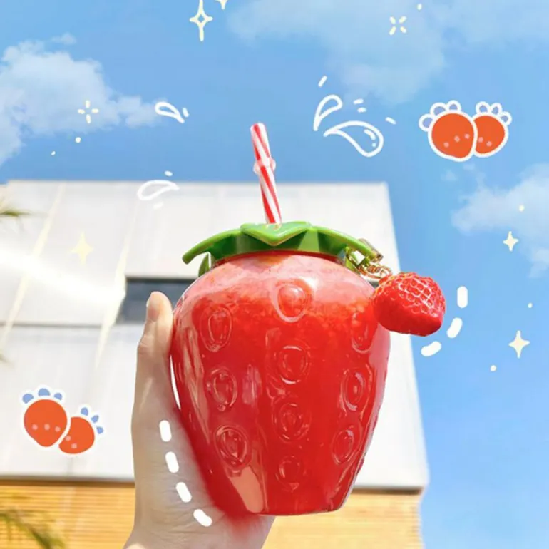 Strawberry Shaped Water Bottle