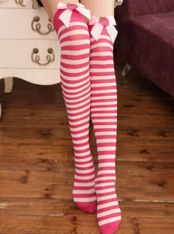 Strawberry Striped Stockings