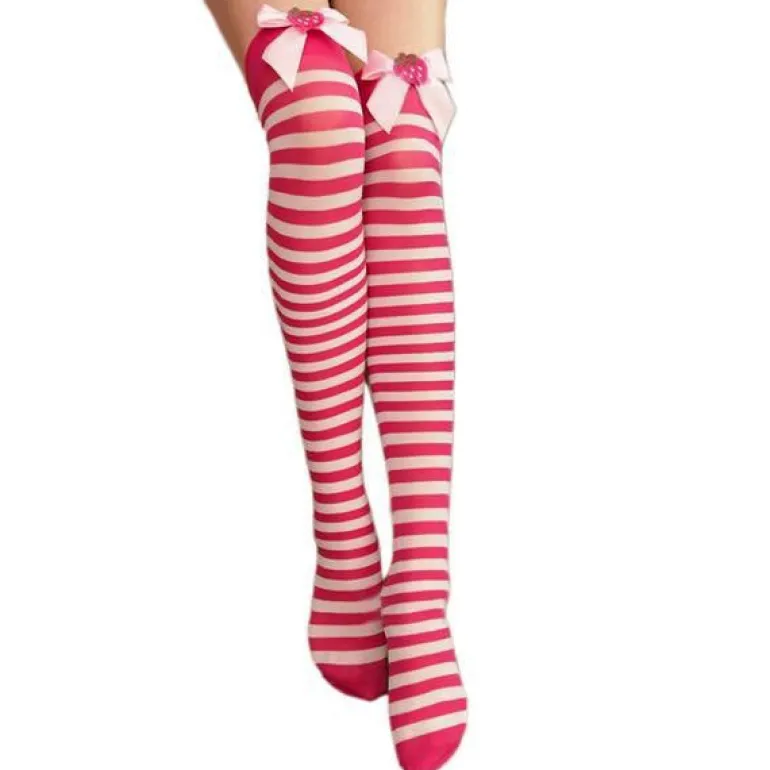 Strawberry Striped Stockings
