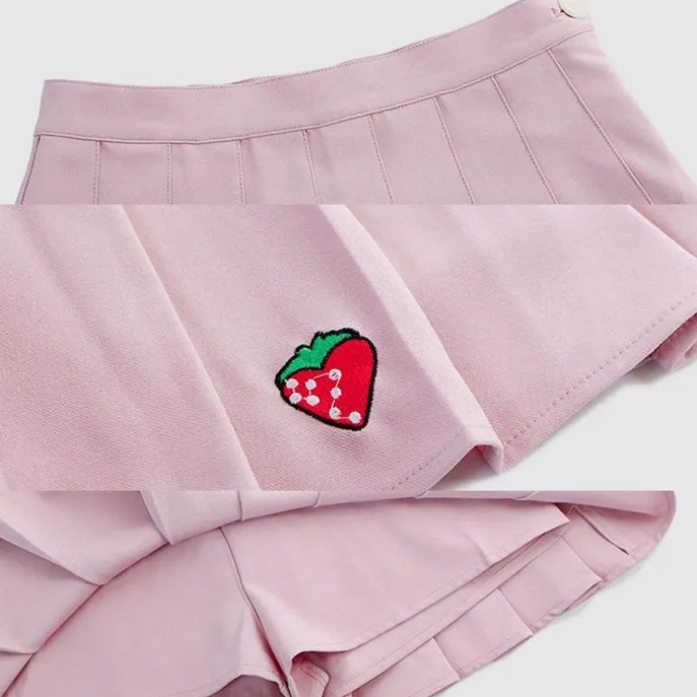 Strawberry Tennis Skirt