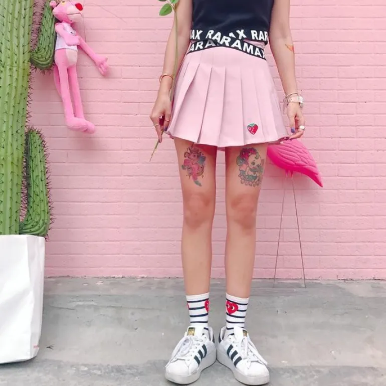 Strawberry Tennis Skirt