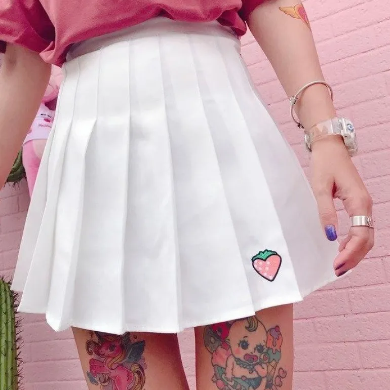 Strawberry Tennis Skirt