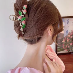 Strawberry Vine Hair Claw Clip