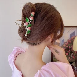 Strawberry Vine Hair Claw Clip
