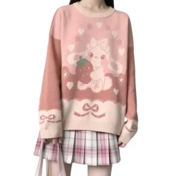 Strawbunny Knit Pullover